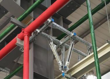 高青该抗震支架的整体式支吊架结构协调性好